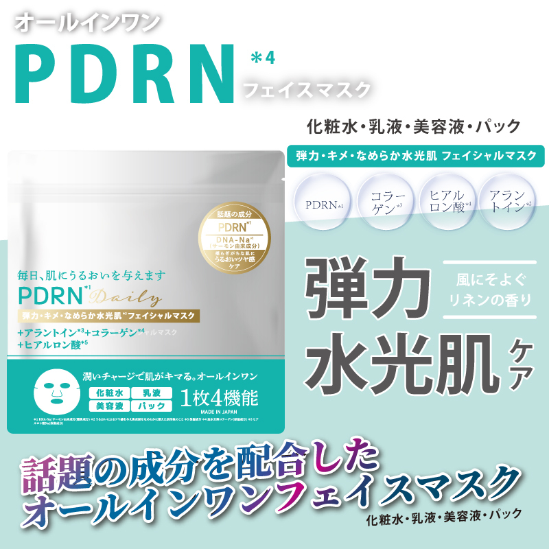 ✨平滑細紋 打造年輕水光肌✨日本PDRN多效合一保濕面膜30枚入:圖片 3