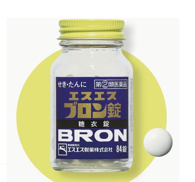 日本白兔牌 SS制藥 BRON止咳化痰藥劑 84錠/瓶:圖片 2